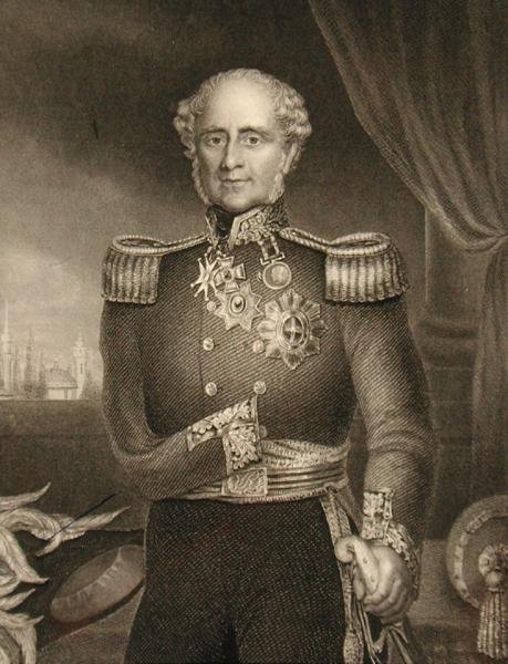 James Henry Somerset Fitzroy (1788-1855) 1. Baron Raglan (gravering) af English School