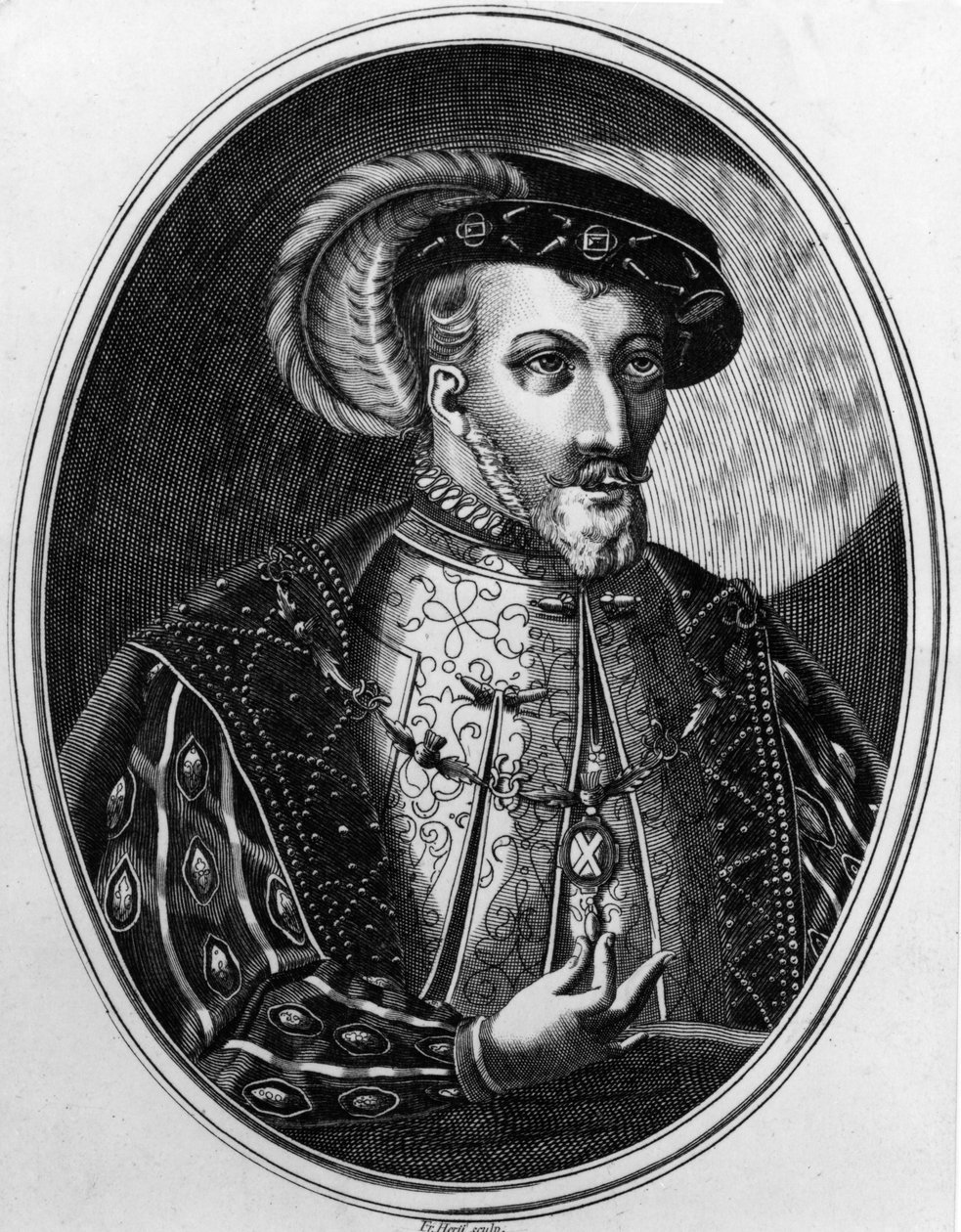 James V, kopi fra det 19. århundrede efter en illustration fra Jonstons 