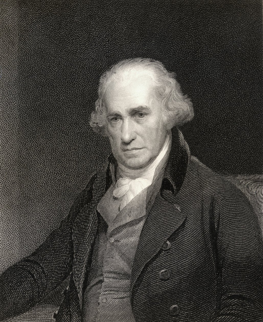 James Watt (1736-1819) fra Gallery of Portraits, udgivet i 1833 af English School