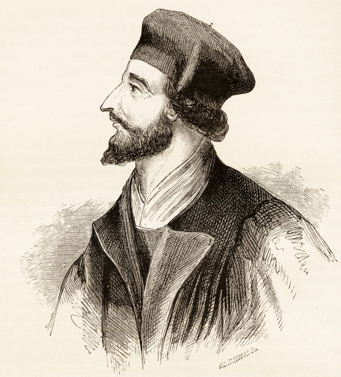 Jan Hus, c. 1865 af English School