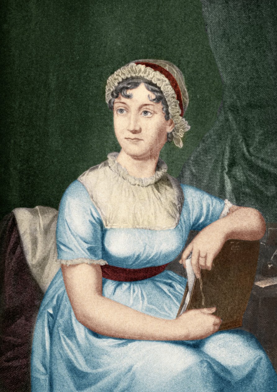 Jane Austen (1775-1817) illustration fra 