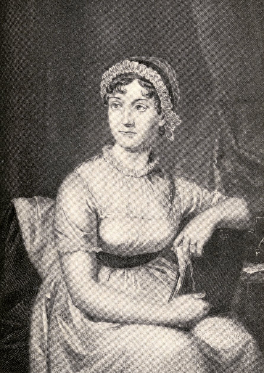 Jane Austen (1775-1817) illustration fra 