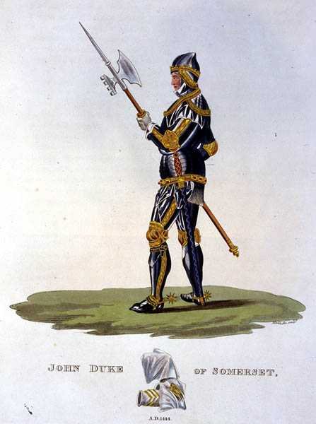 John Beaufort, hertug af Somerset (1403-44) 1444, graveret af W. Maddocks, fra 