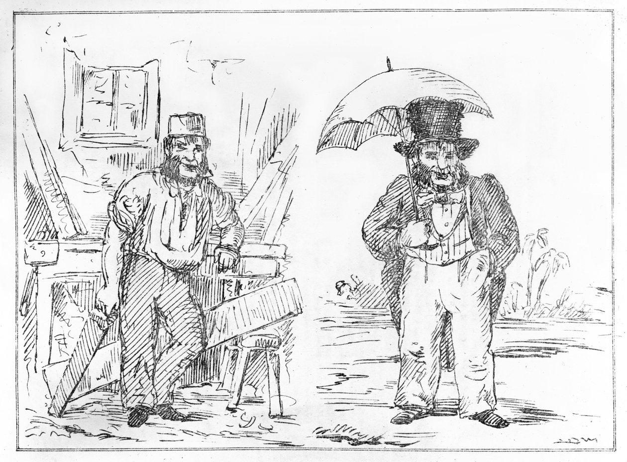 John Dobbs i England og Indien fra Delhi Sketchbook af English School
