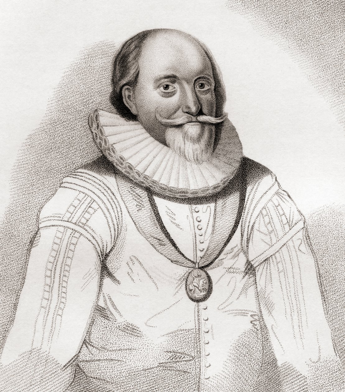 John Erskine, 2./19. jarl af Mar, ca. 1558 1634. skotsk politiker. Fra Iconographia Scotica eller Portraits of Illustrious Persons of Scotland, udgivet 1797. af English School