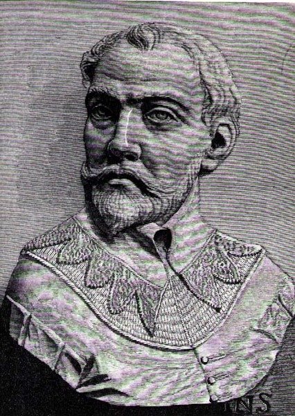 John Hawkins (1532-95) illustration fra bind III af Narrative and Critical History of America, 1886 af English School