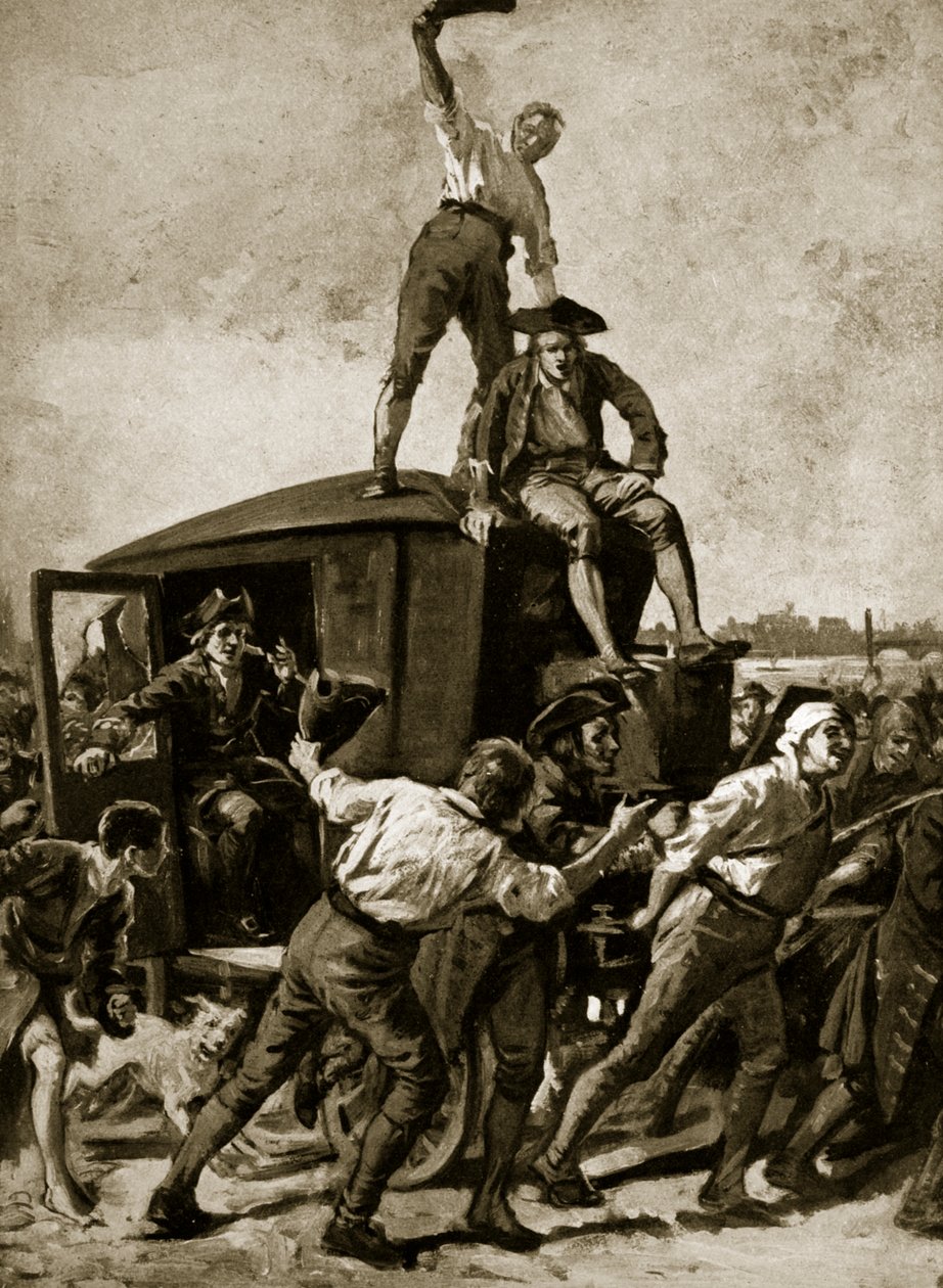 John Wilkes frigivet af London-mobben, 1768, illustration fra Hutchinsons Story of the British Nation, ca. 1923 af English School