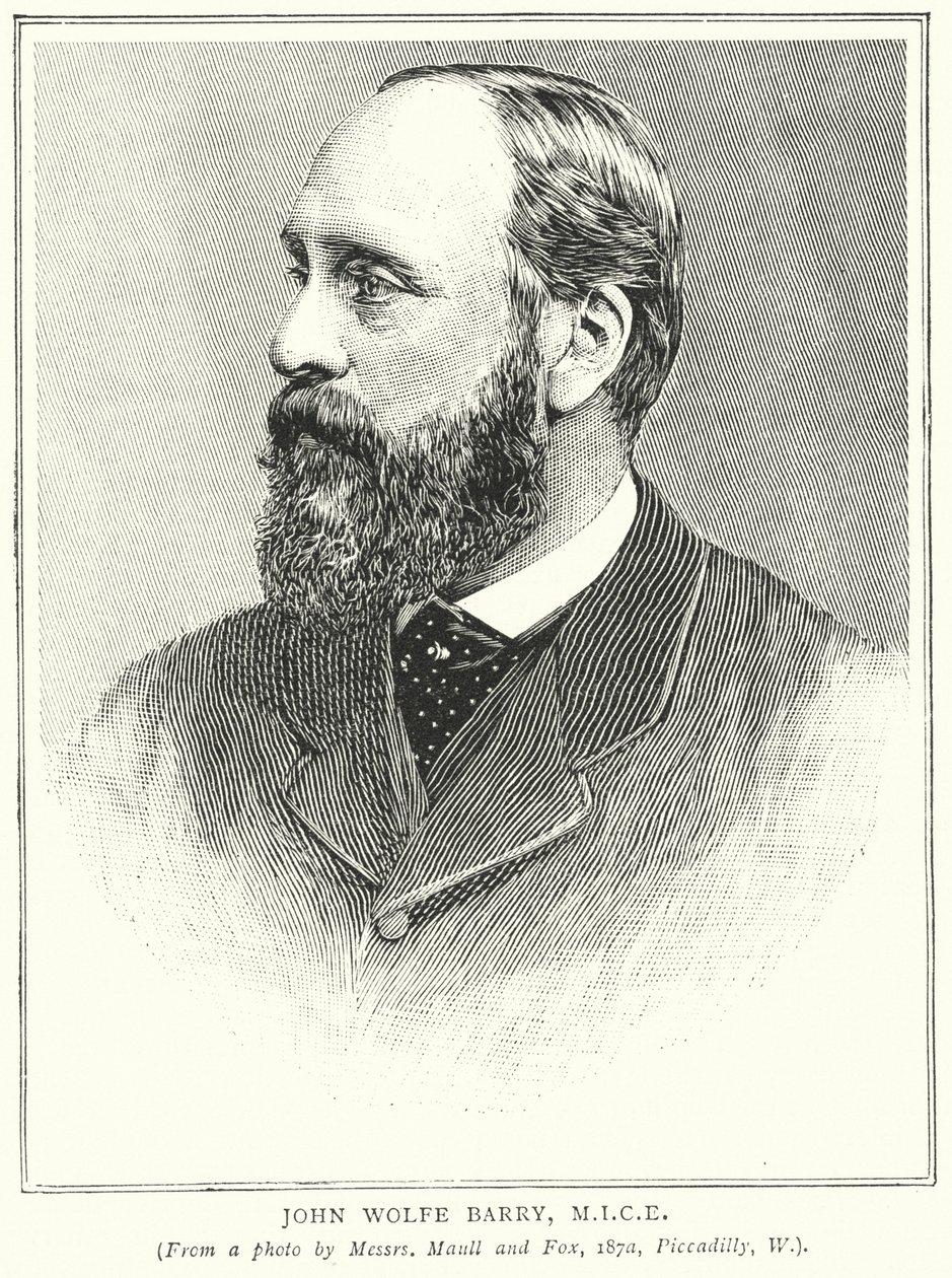 John Wolfe Barry, MICE (kobberstik) af English School