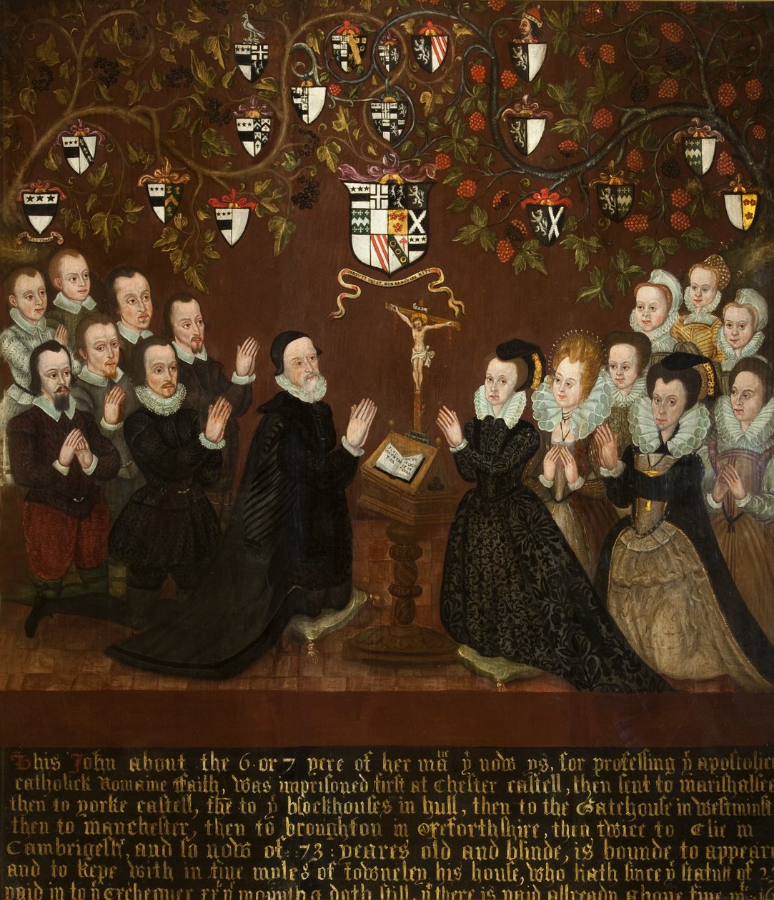 John og Mary Towneley og familie, 1601 af English School
