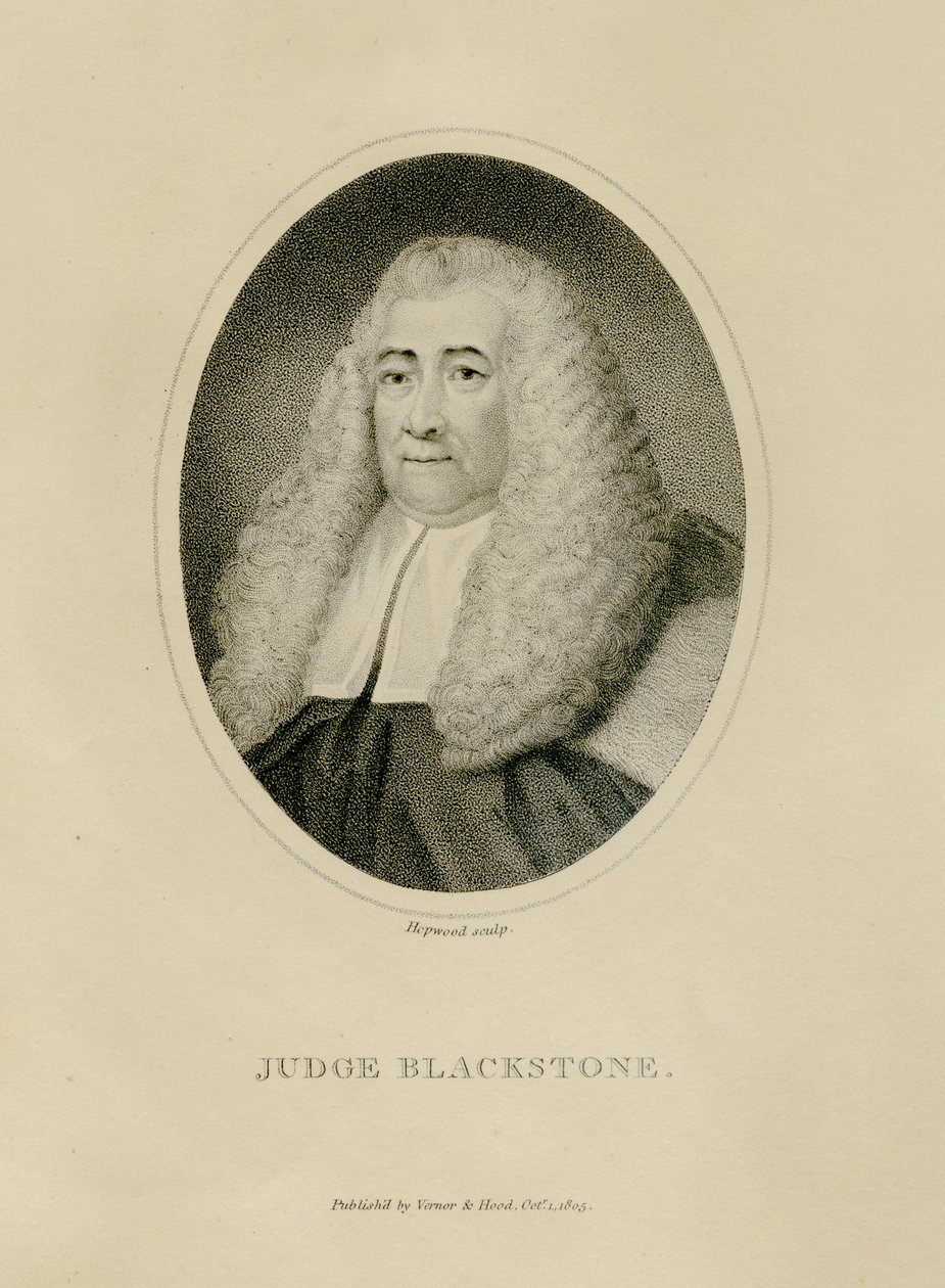 Dommer Blackstone, ca. 1800 (gravering) af English School