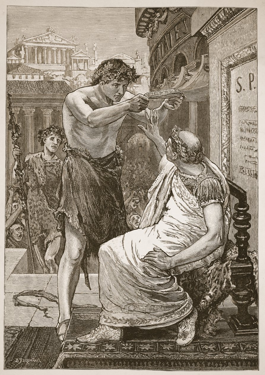 Julius Cæsar nægter den krone, som Anthony tilbyder af English School