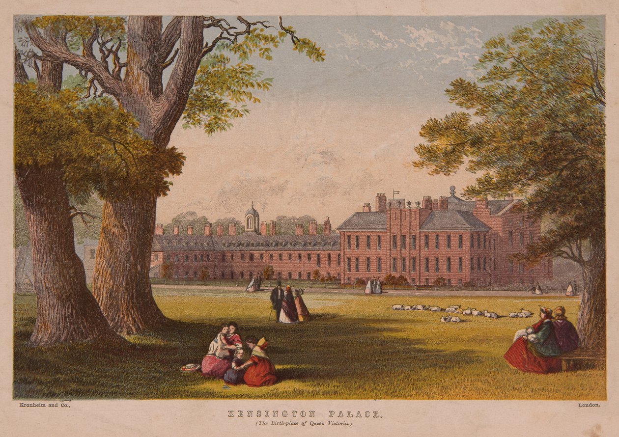 Kensington Palace, trykt af Kronheim og Co., midten af det 19. århundrede af English School