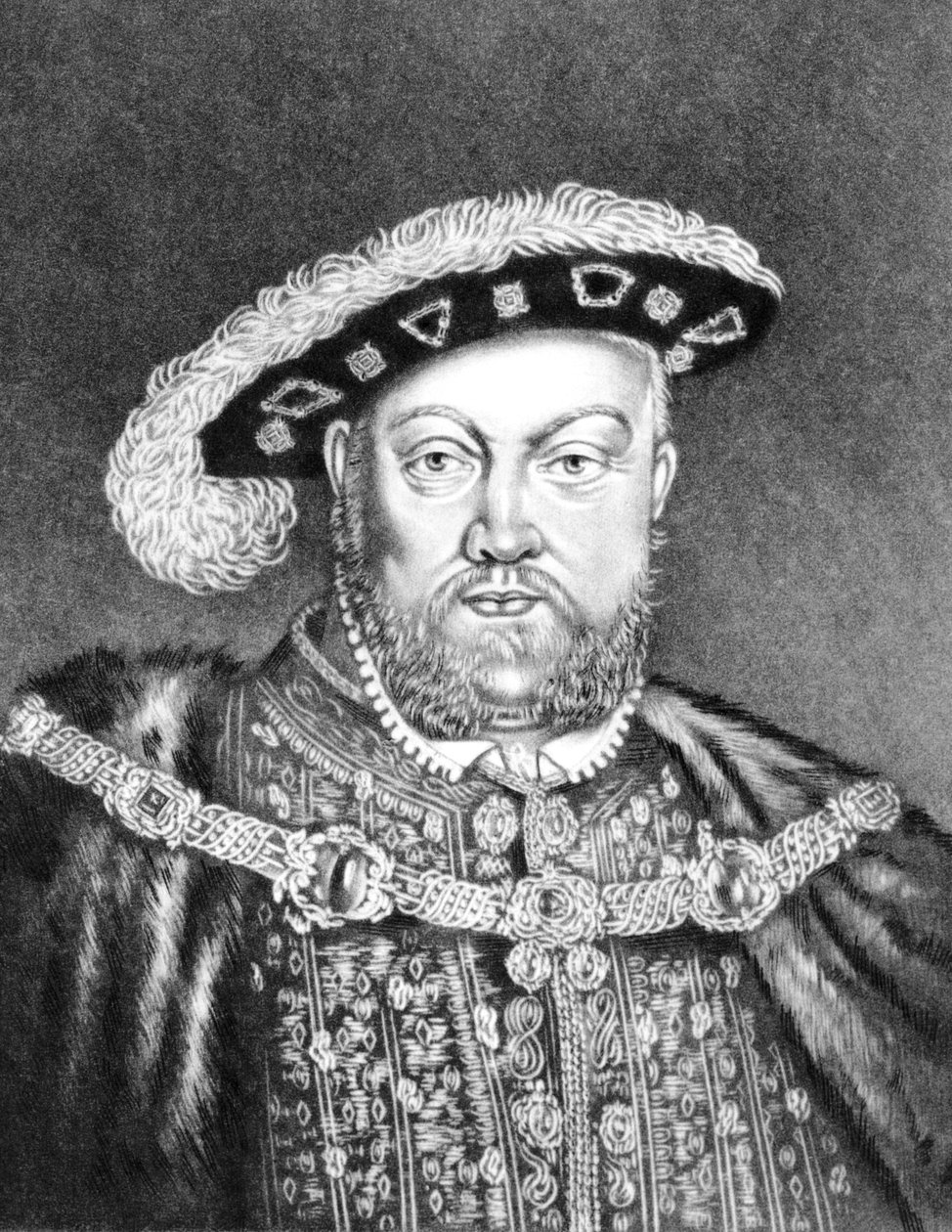 Kong Henry VIII (c1491-1547) illustration fra 