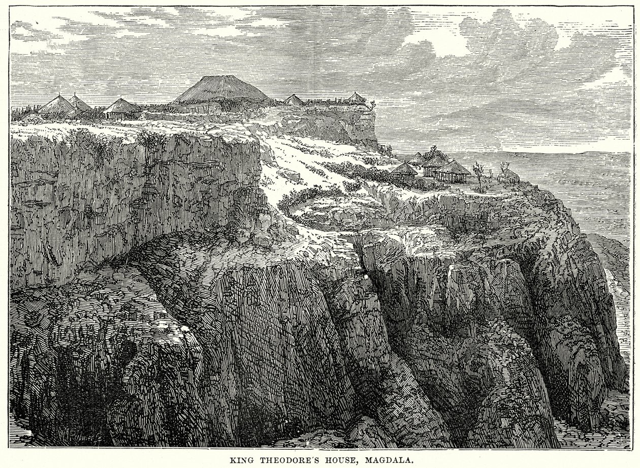 Kong Theodores hus, Magdala (kobberstik) af English School