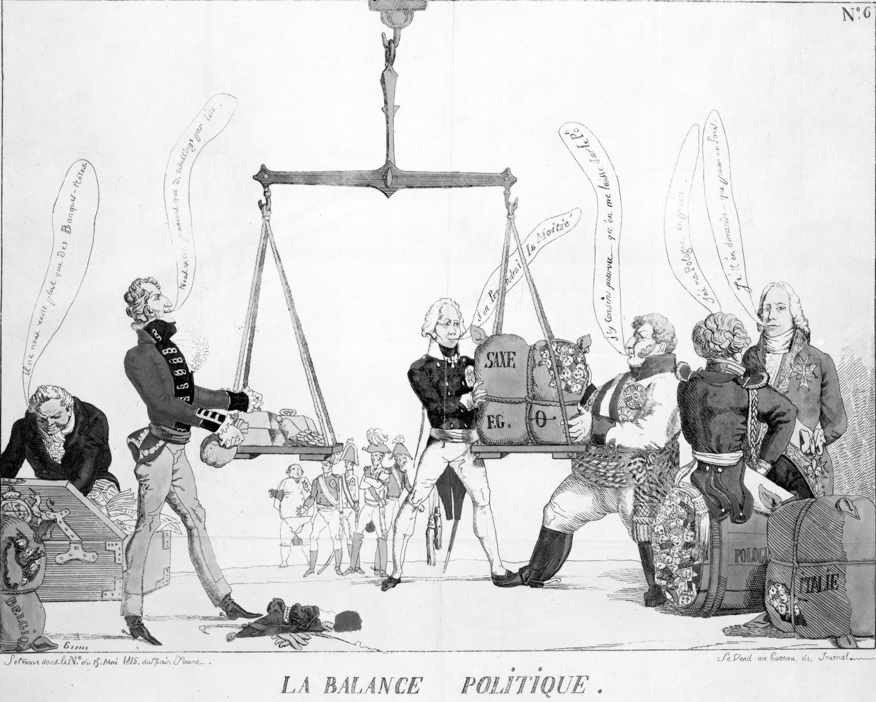Den politiske balance, 1815 af English School