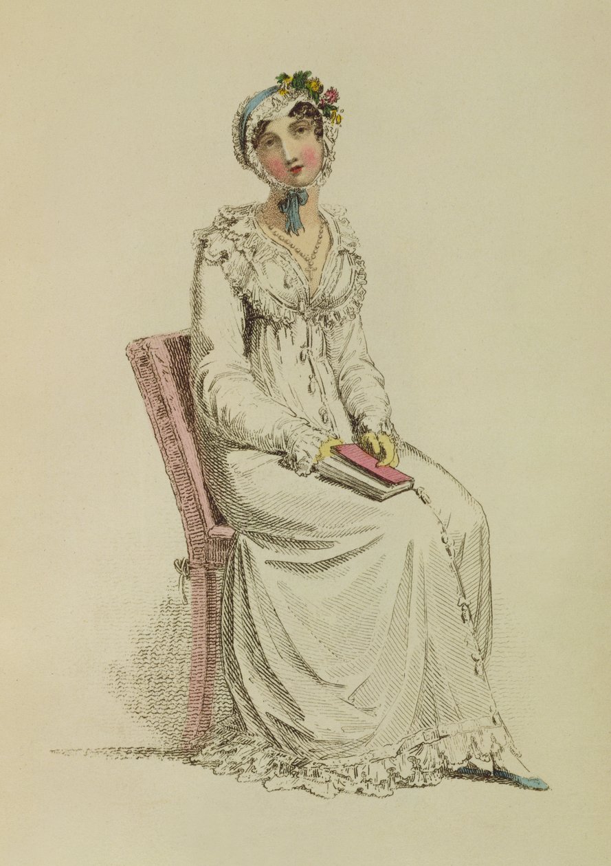Dame morgenkjole, modeplade fra Ackermanns Repository of Arts, 1815 af English School