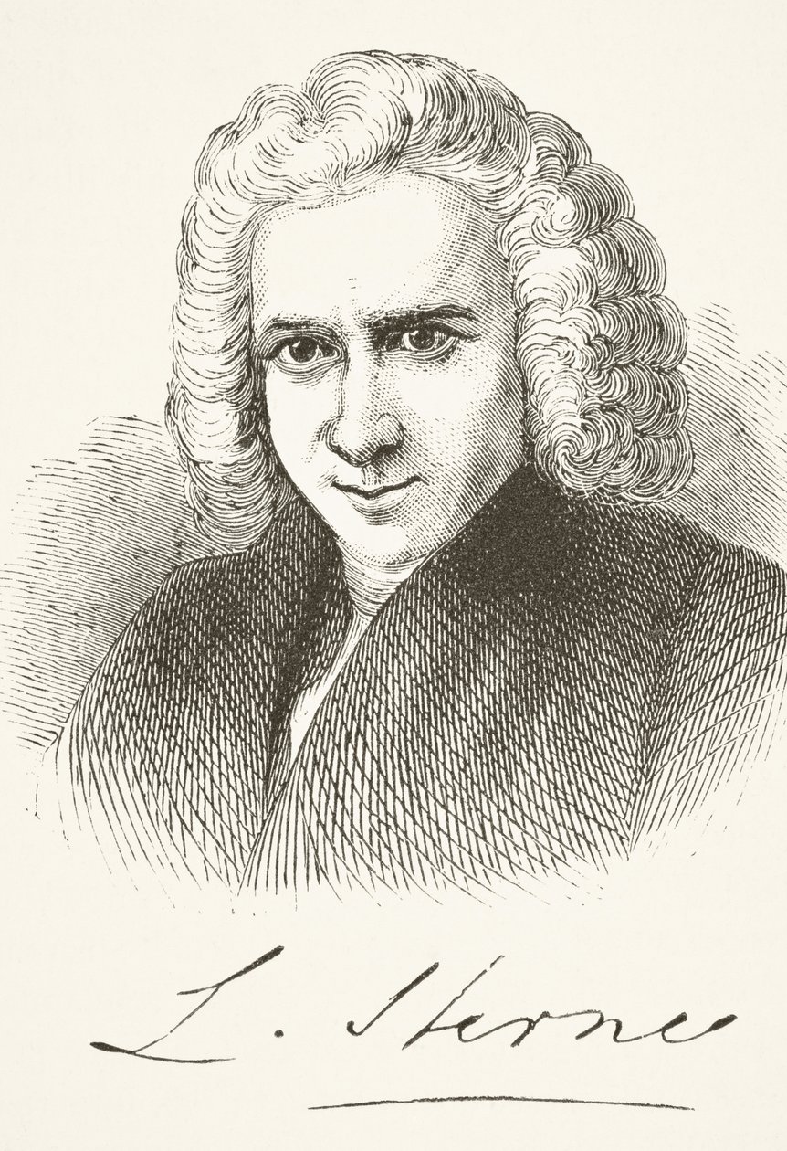 Laurence Sterne, fra "The National and Domestic History of England" af William Hickman Smith Aubrey (1858-1916) udgivet i London, ca. 1890 af English School