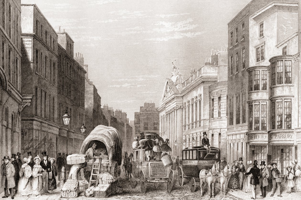 Leadenhall Street, London, England af English School