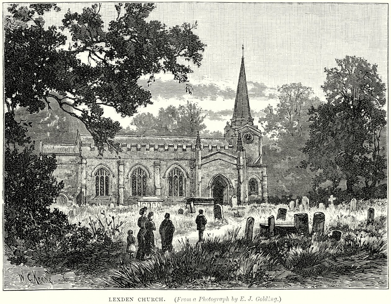 Lexden Kirke (gravering) af English School