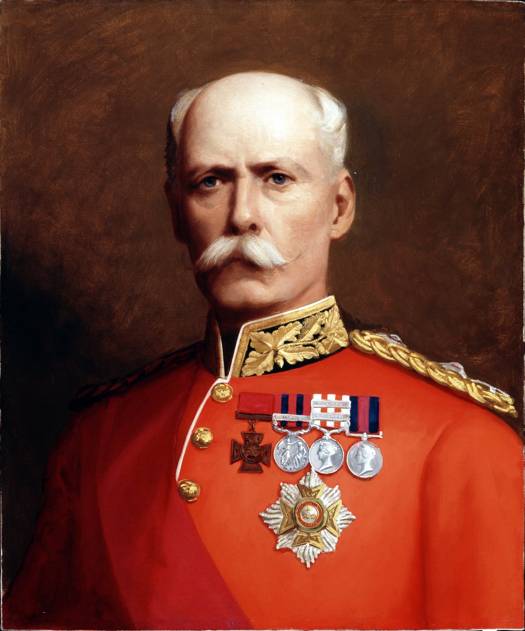 Generalløjtnant Sir Henry Marshman Havelock-Allan (1830-97) ca. 1881 af English School