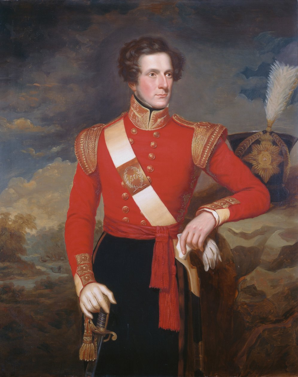 Løjtnant Robert Hay (1813-46) c.1838 af English School