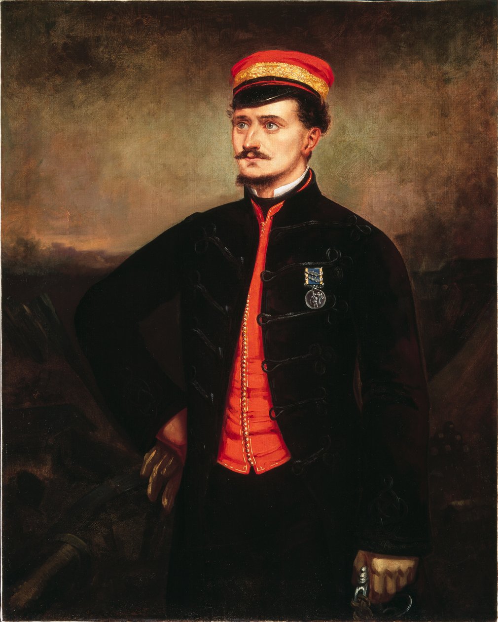 Løjtnant Thomas Murphy i afklædningsuniformen fra det tyrkiske kontingent, Krim, 1857 af English School