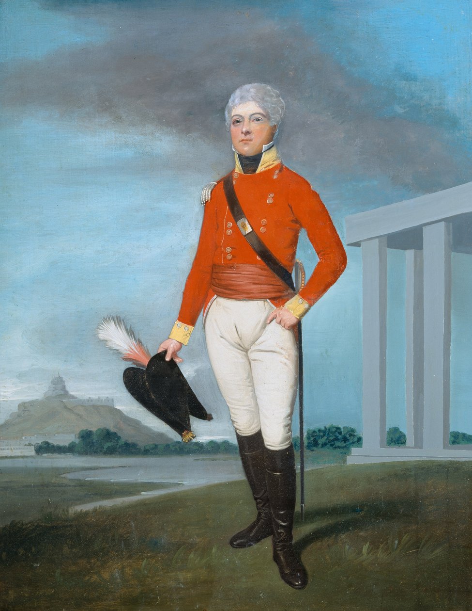 Løjtnant William Vincent (1781-1859) c.1804 af English School