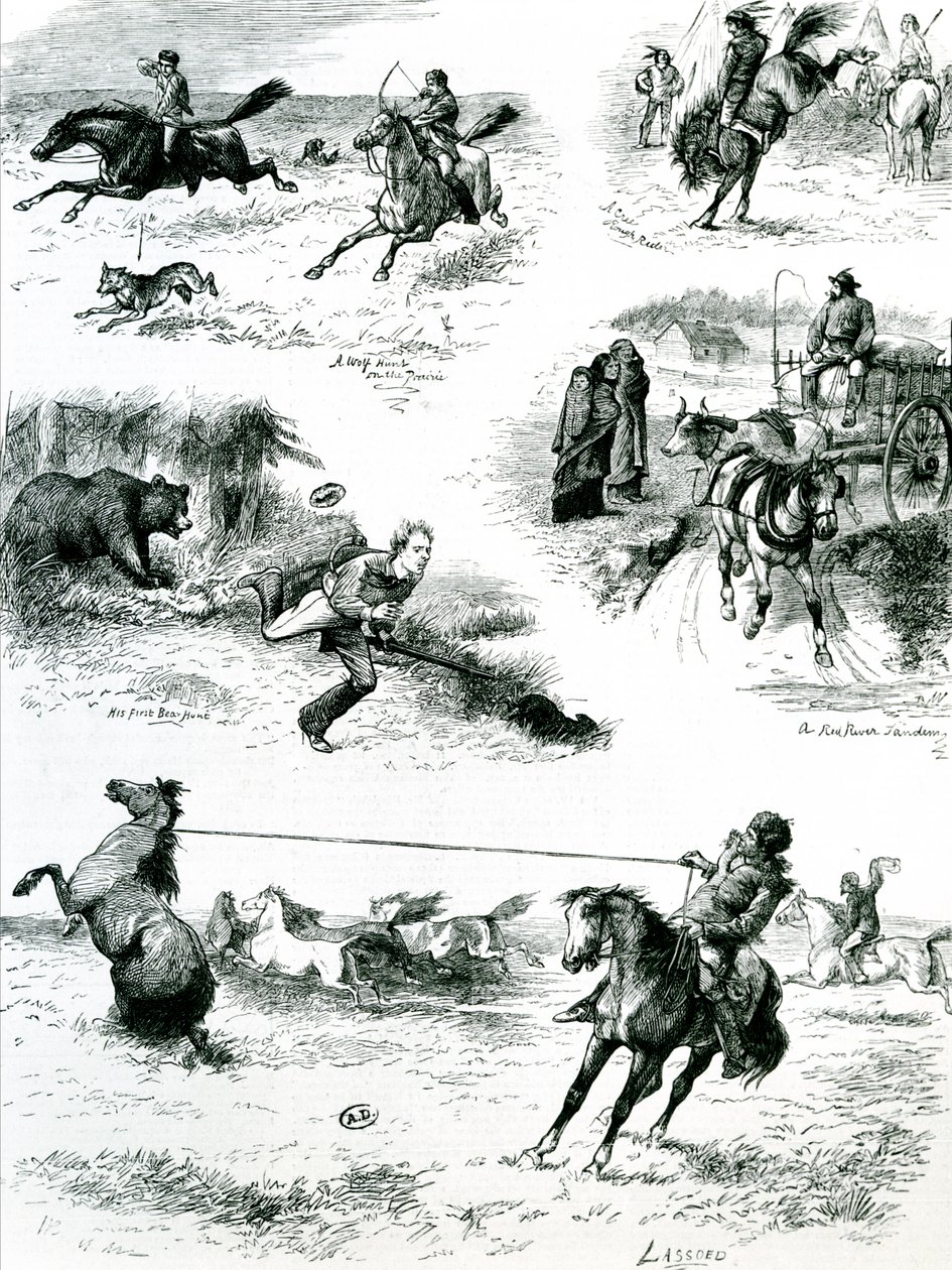 Livet i Manitoba, 1877 af English School