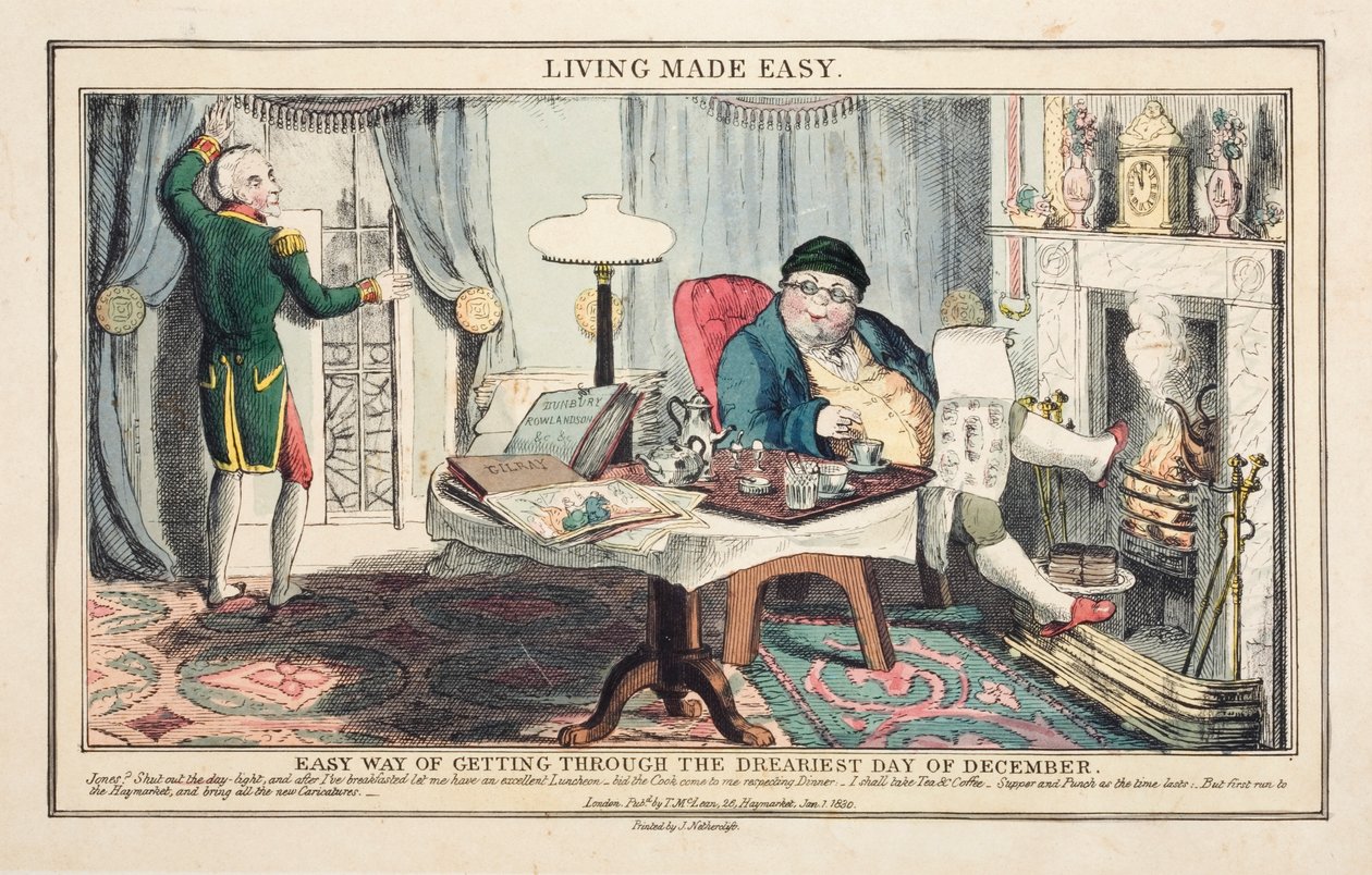 Living Made Easy, trykt af J. Netherclift, udgivet i London af Thomas McLean af English School