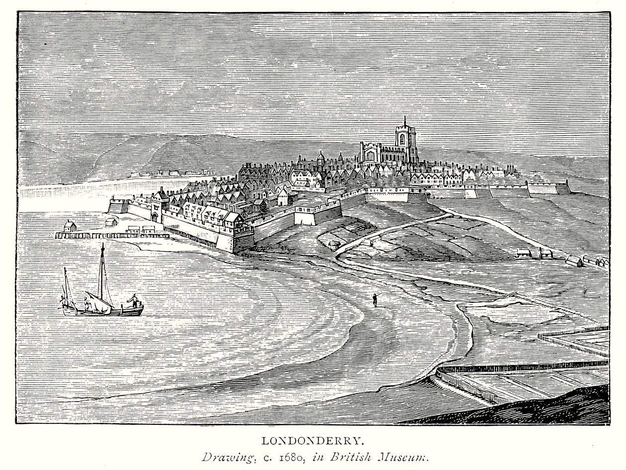 Londonderry (kobberstik) af English School