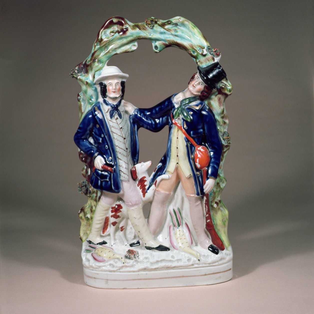Longton Hall-gruppe af Sampson Smith, ca. 1850 (porcelæn) af English School