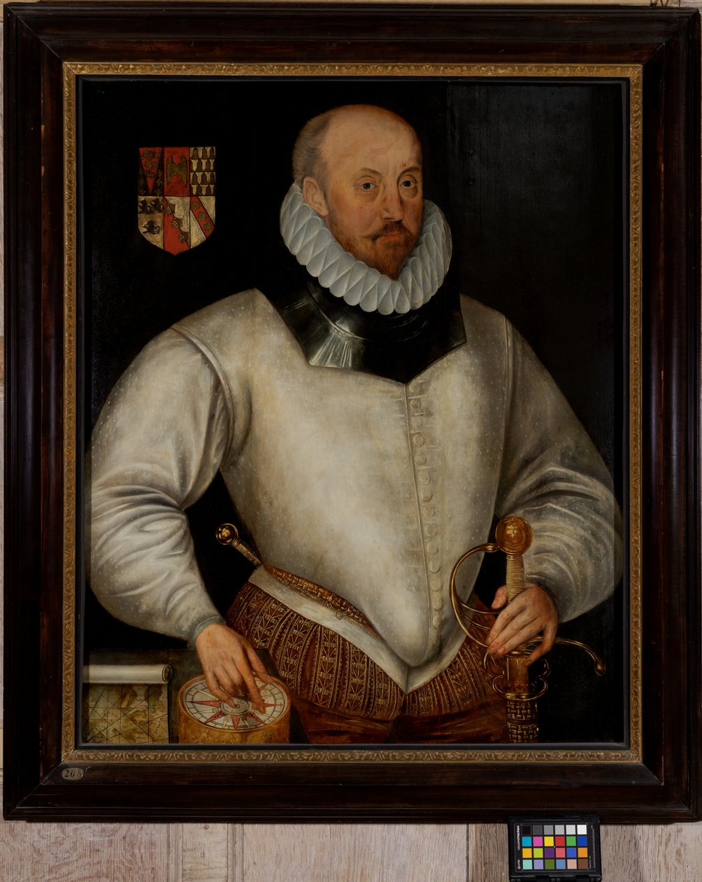 Lord Henry Seymour, ca. 1590 (olie på panel) af English School