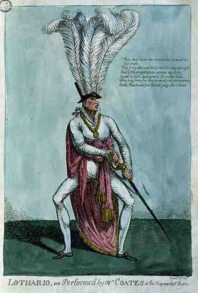 "Lothario, som opført af Mr Coates på Haymarket Theatre, 9. december 1811, pub. af William Holland af English School