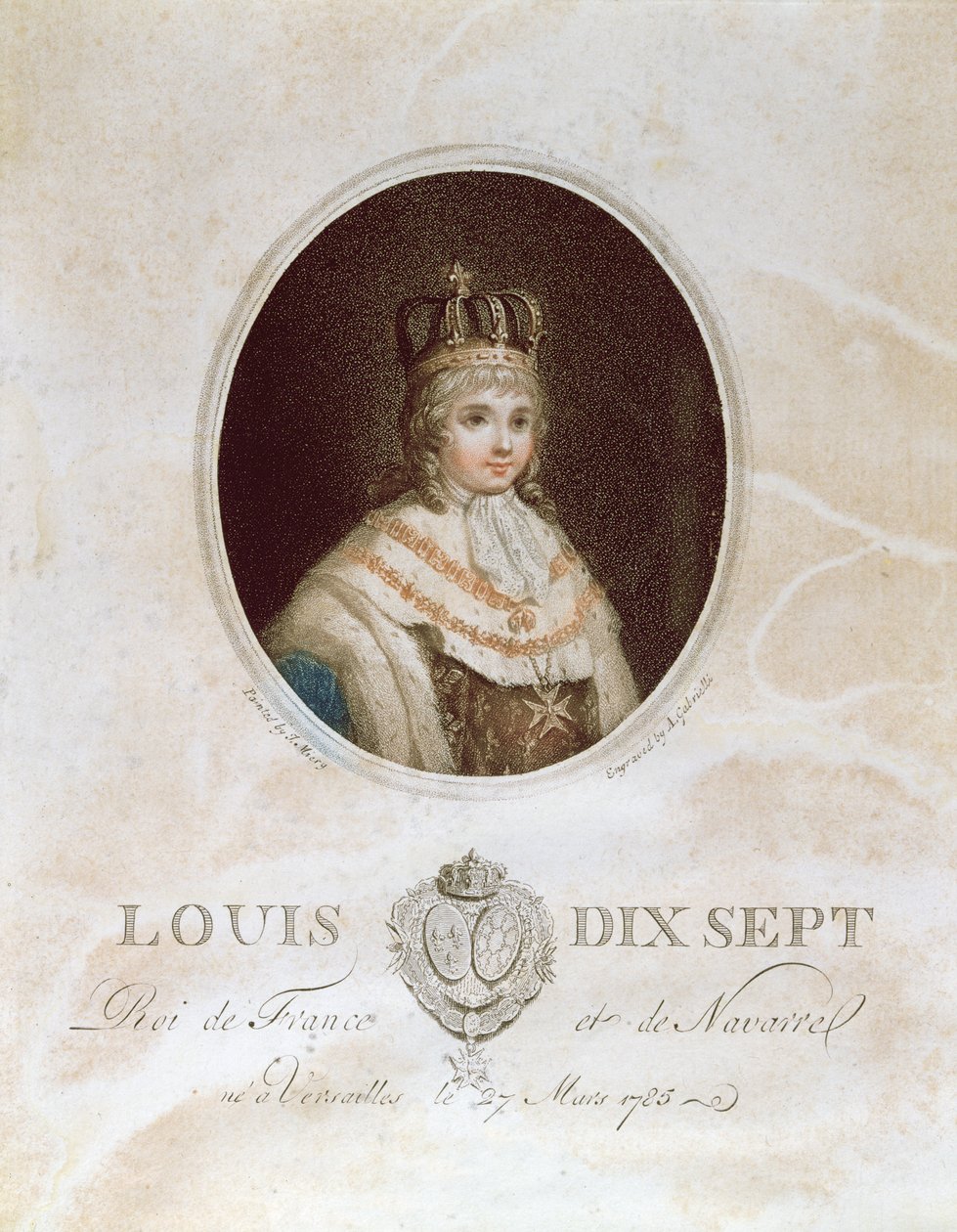 Ludvig XVII, ca. 1793 af English School