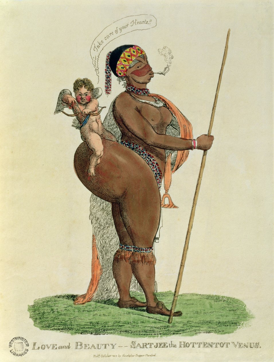 Kærlighed og skønhed - Sartjee the Hottentot Venus, 1810 af English School