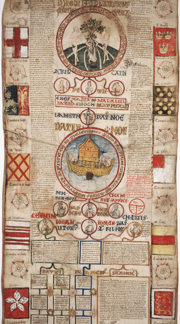 MS Lewis E 201 sektion 2, Chronicle of the History of the World from Creation to Woden, with a genealogy of Edward IV, c.1461 af English School