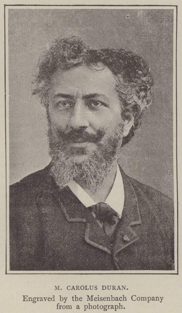 M Carolus Duran (kobberstik) af English School