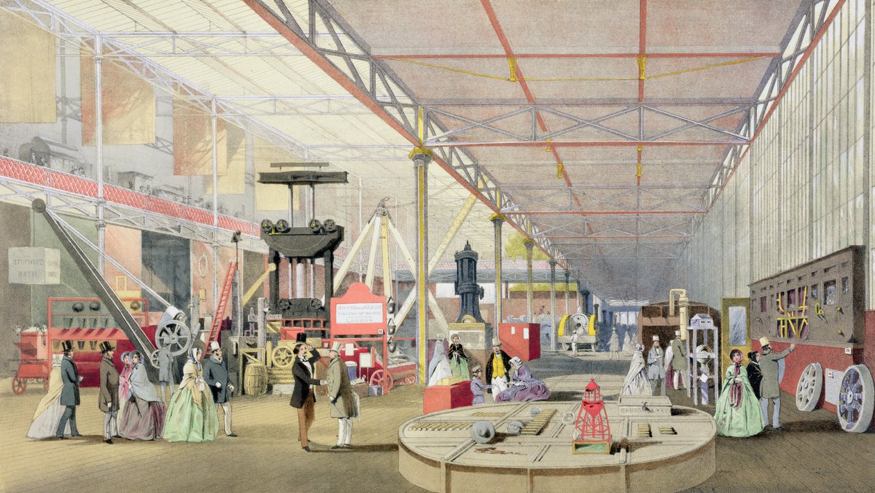 Machinery, fra Dickinsons Comprehensive Pictures of the Great Exhibition of 1851, udgivet 1854 af English School