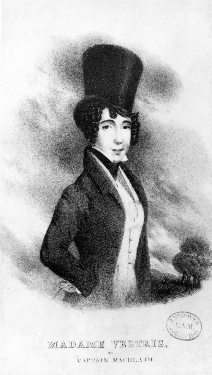 Madame Vestris som kaptajn MacHeath, 1833 af English School