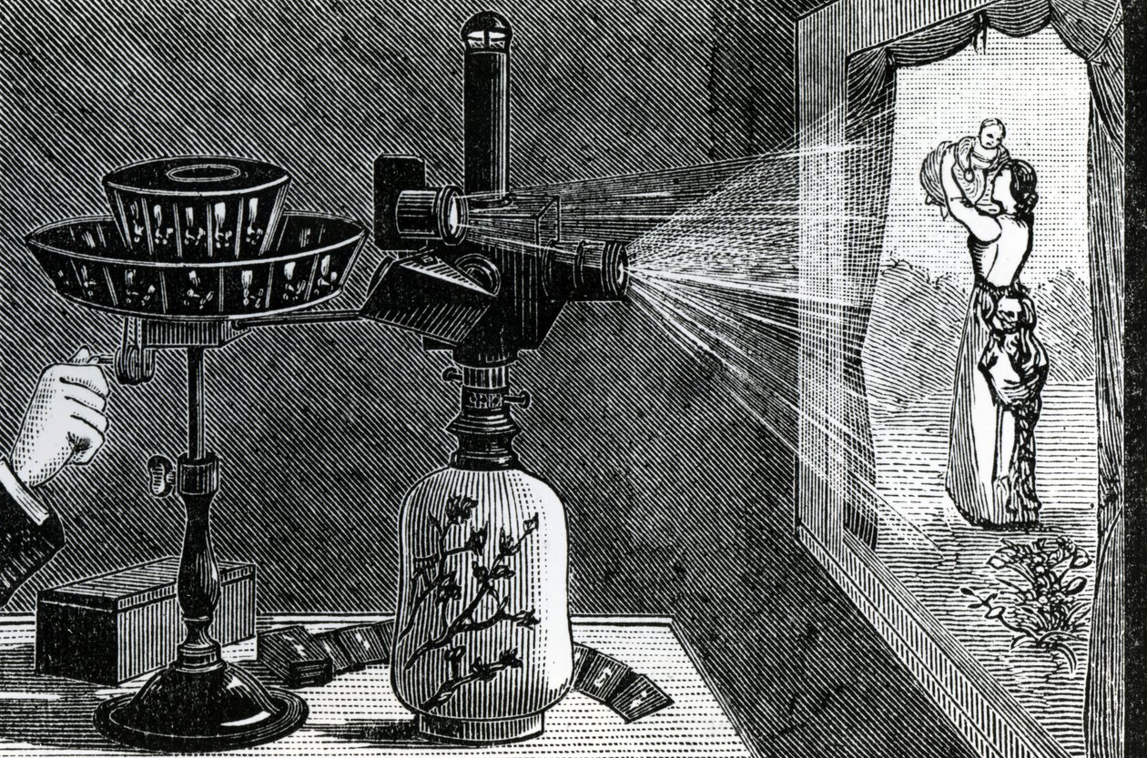 Magic Lantern projicerer en moderscene af English School