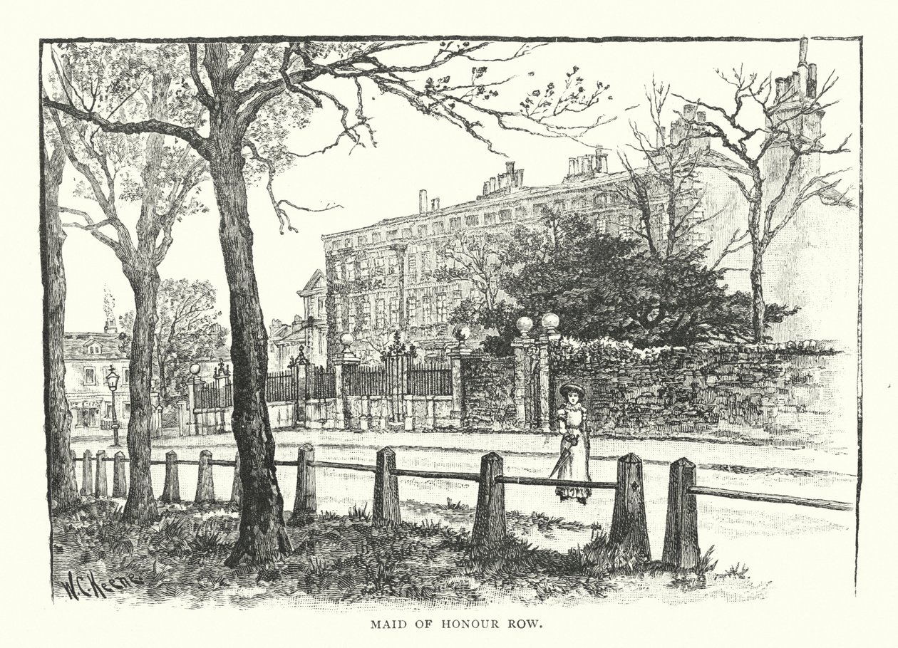 Maid of Honour Row (gravering) af English School