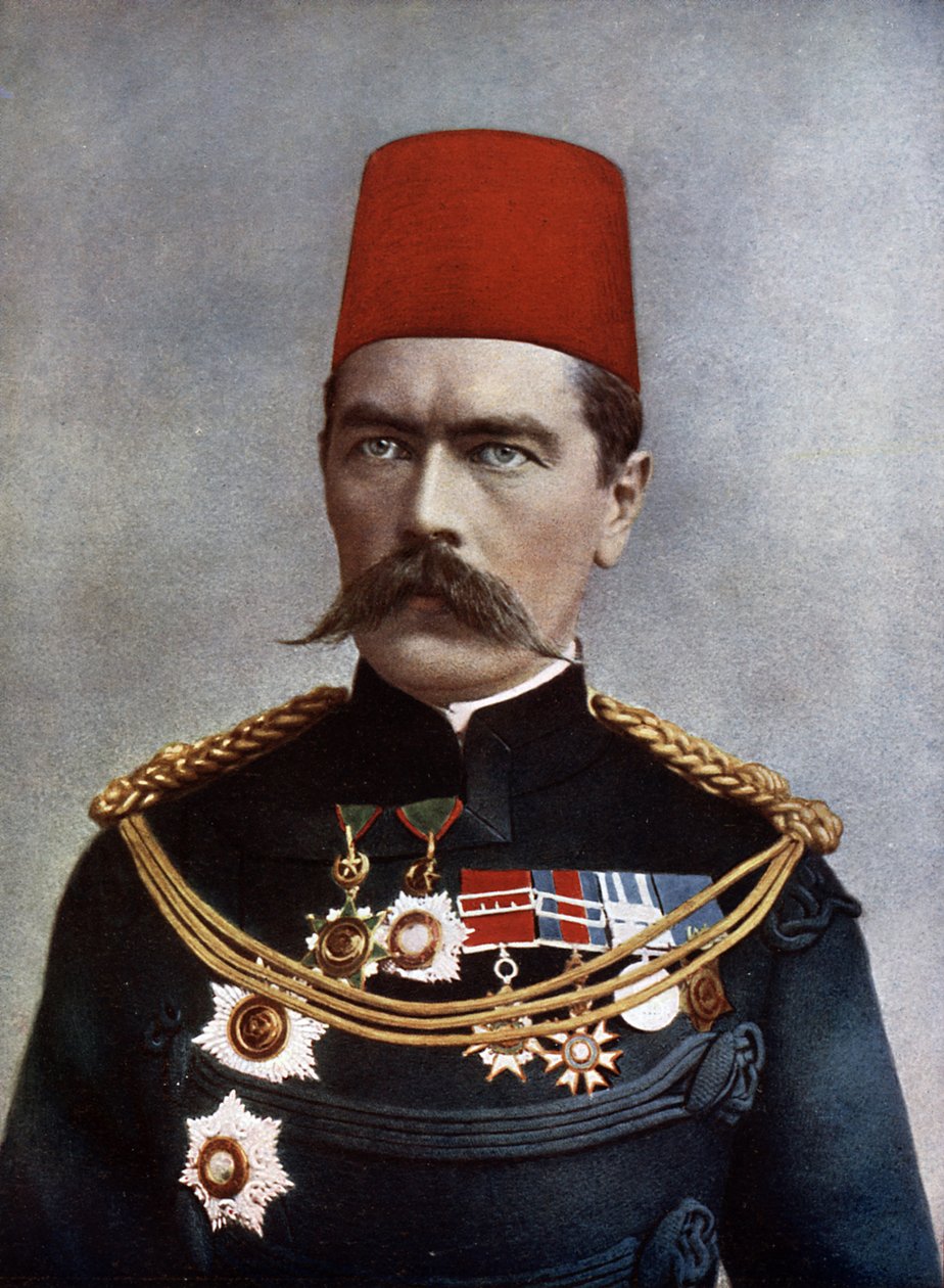 Generalmajor Lord Horatio Herbert Kitchener (1850-1916) fra Khartoum og Broome, illustration fra 