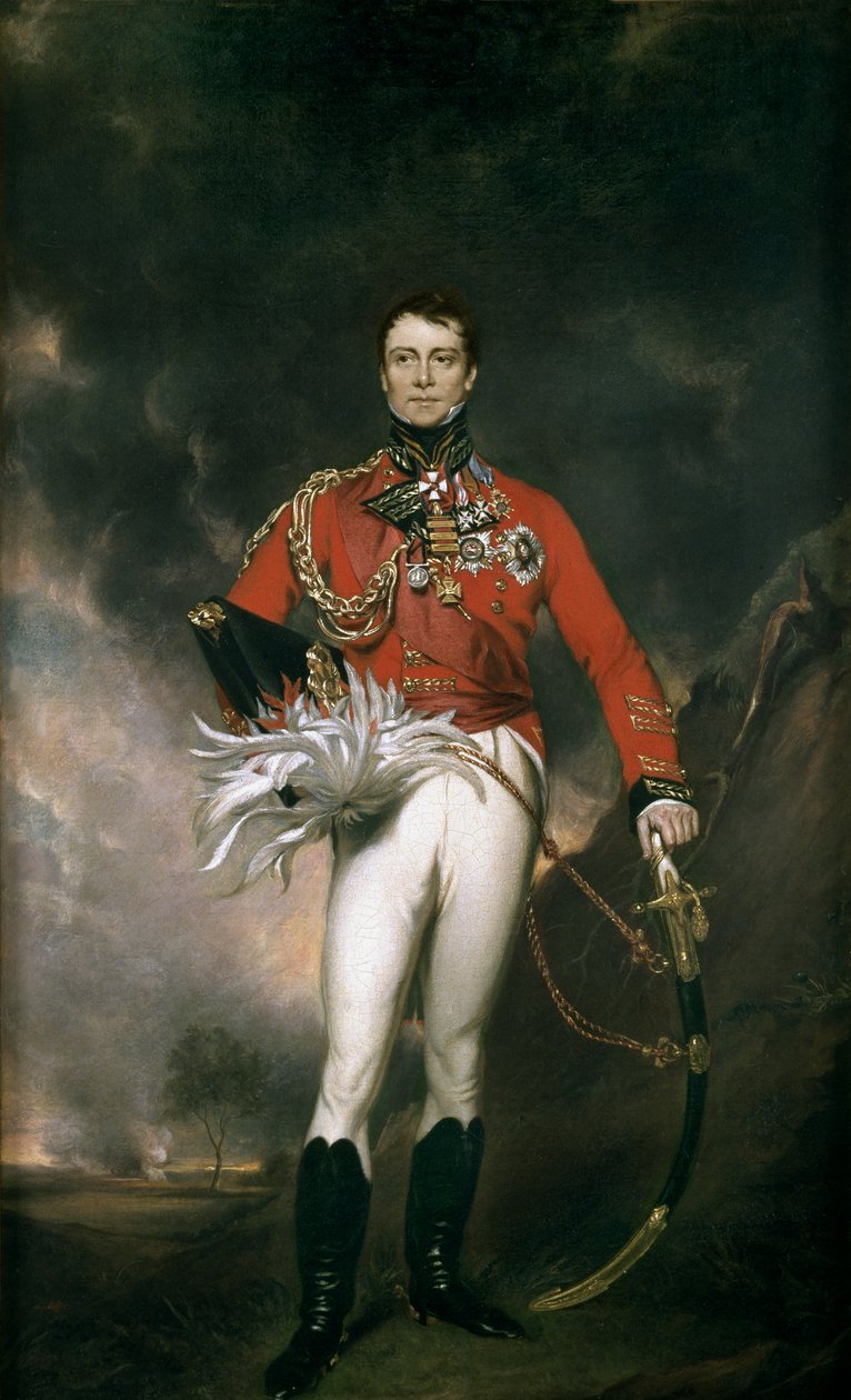 Generalmajor Sir James Kempt, ca. 1824 af English School