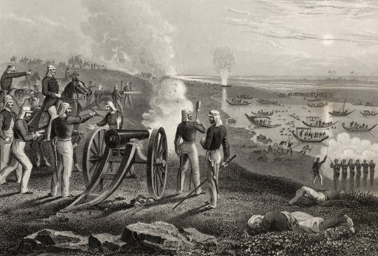 Major Eyre drev Oude-oprørerne fra Allahabad i 1857, fra 