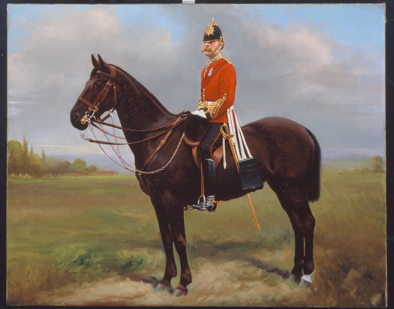 Major George Froom, 2. bataljon, The Connaught Rangers, ca. 1881 af English School