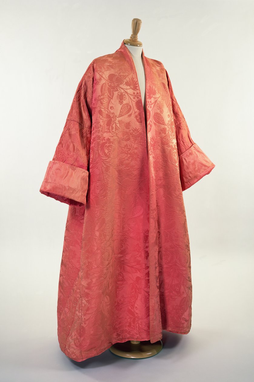 Mans natkjole, 1715 (silke damask) af English School