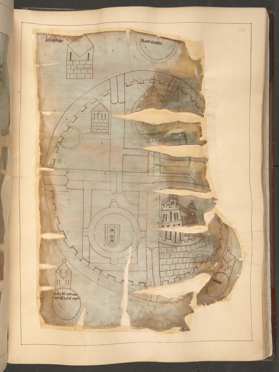 Kort over Jerusalem, fra 