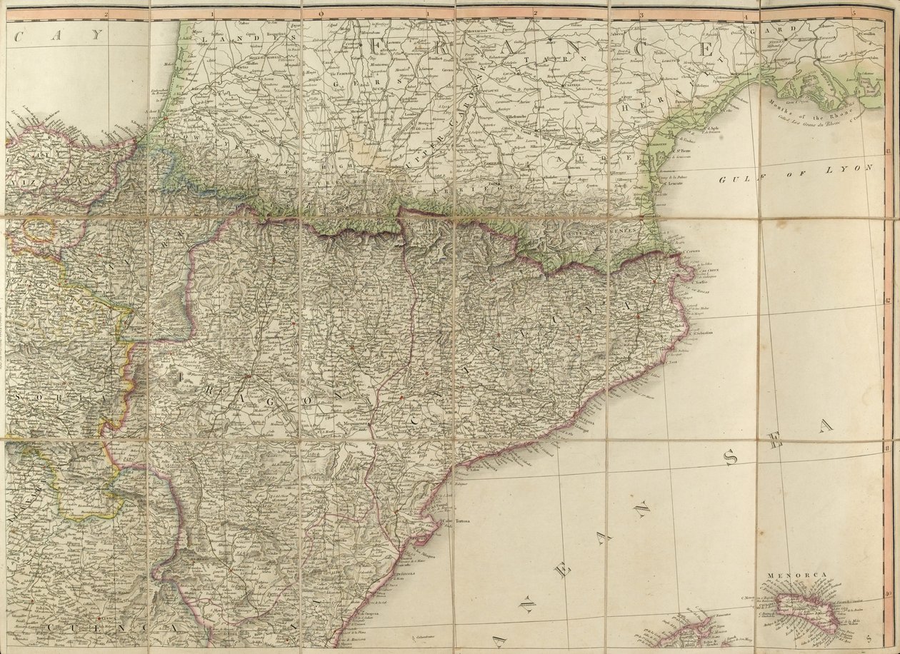 Kort over Spanien siges at være blevet brugt af hertugen af Wellington af English School