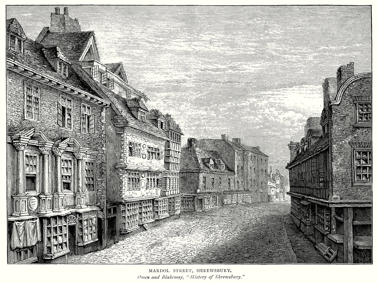 Mardol Street, Shrewsbury (gravering) af English School