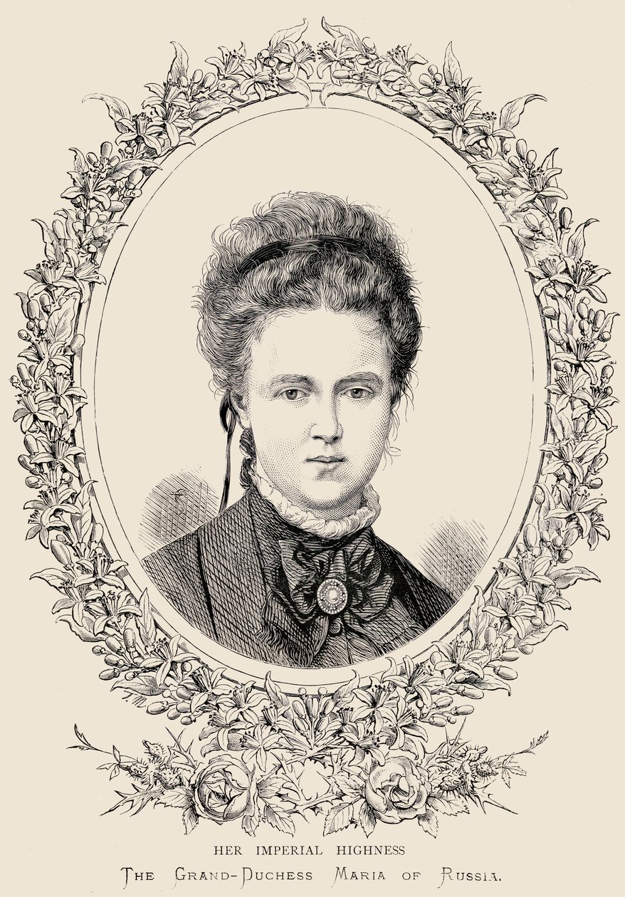 Maria Alexandrovna (1853-1920) Hendes Kejserlige Højhed Storhertuginden af Rusland af English School